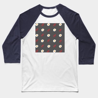 Bacon and Eggs - Dark Grey Baseball T-Shirt